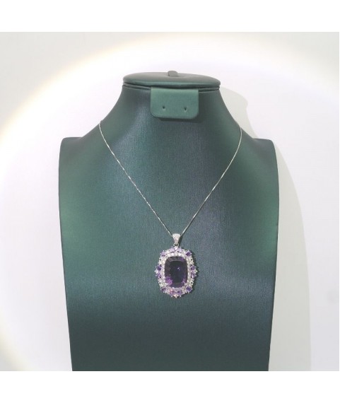 Natural Amethyst with jewel necklace