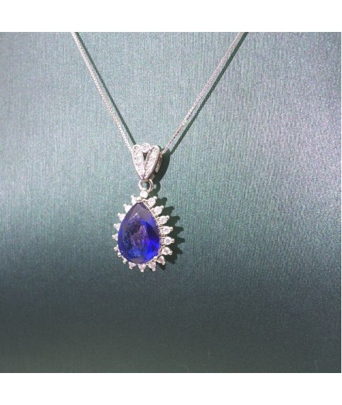 Natural Sapphire with jewel pendant necklace