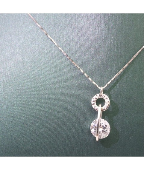 Natural Moissanite pendant necklace