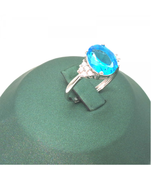 Natural sapphire adjustable symmetrical ring