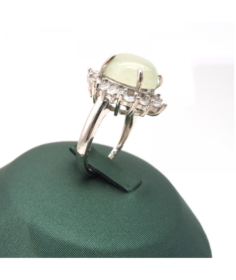 Adjustable oval Emerald Ring