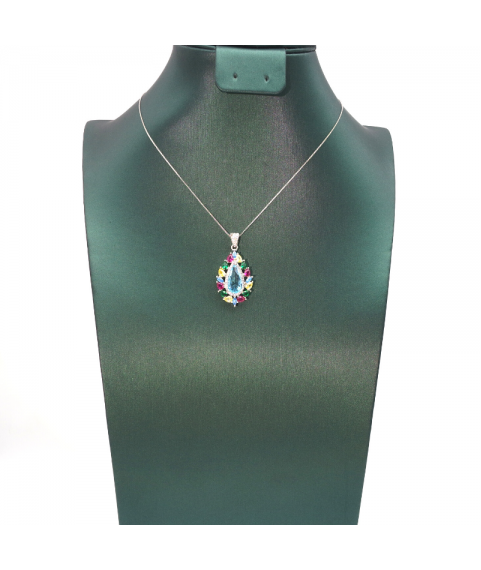 Water drop gem color Pendant