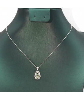 Love oval mosan Pendant