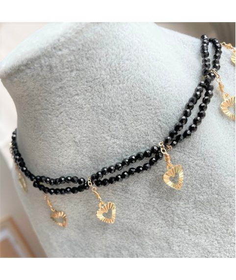 Faceted Black Spinel Necklace