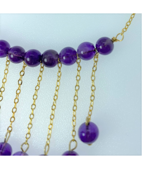 Amethyst long chain Necklace