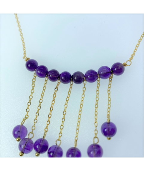 Amethyst long chain Necklace