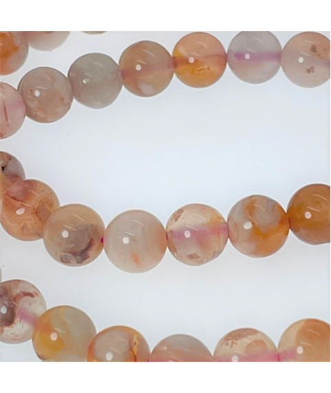 Cherry blossom agate bracelet