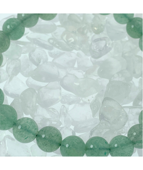 Green strawberry crystal bracelet