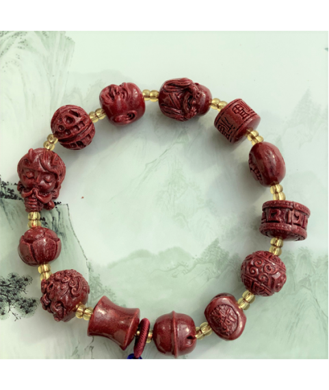 Angelica polymorpha maxim multi-precious ruyi bracelet