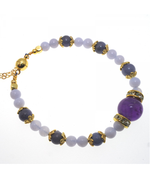 Tanzanite blue crystal bracelet