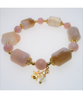 Sakyar agate crystal bracelet