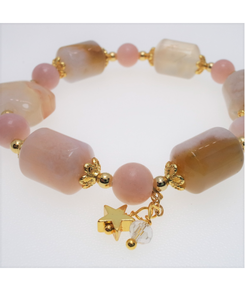 Sakyar agate crystal bracelet