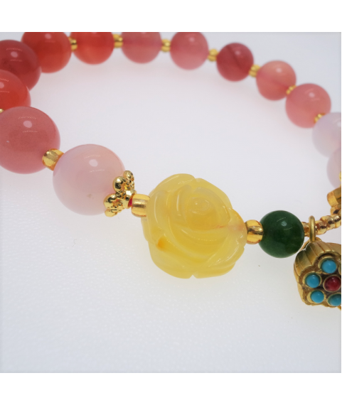 Agate crystal bracelet