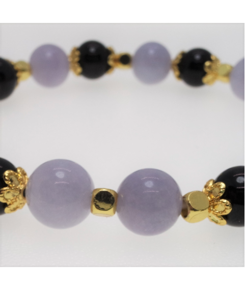 Obsidian crystal bracelet