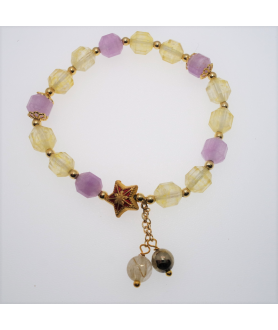 Amethyst  star bracelet