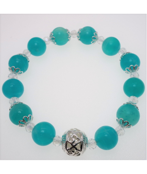 Blue stone crystal bracelet