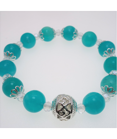 Blue stone crystal bracelet