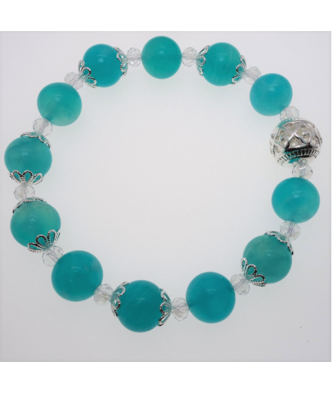 Blue stone crystal bracelet