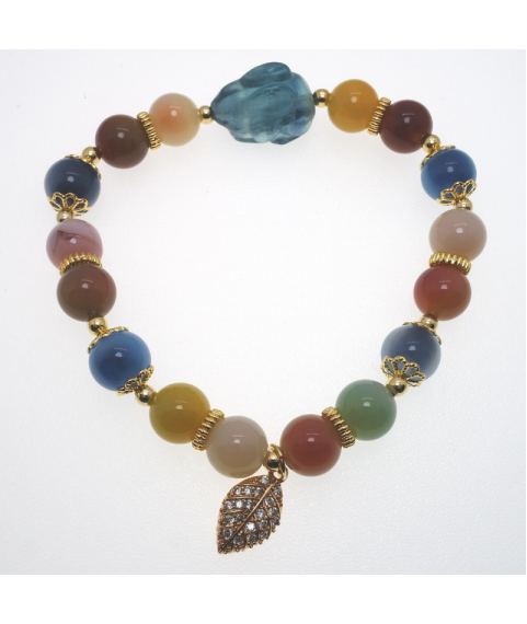 Agate crystal bracelet