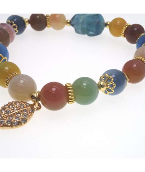 Agate crystal bracelet