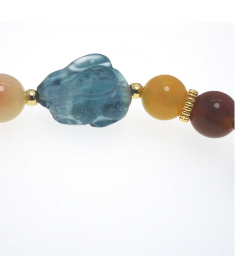 Agate crystal bracelet