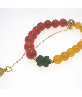 Agate crystal bracelet