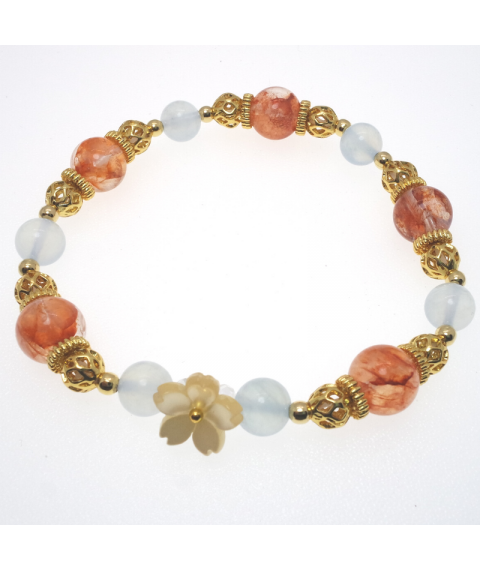 Aquanarine crystal bracelet