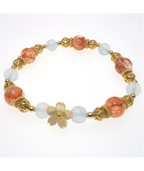 Aquanarine crystal bracelet