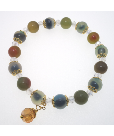 Lizzie agate crystal bracelet  