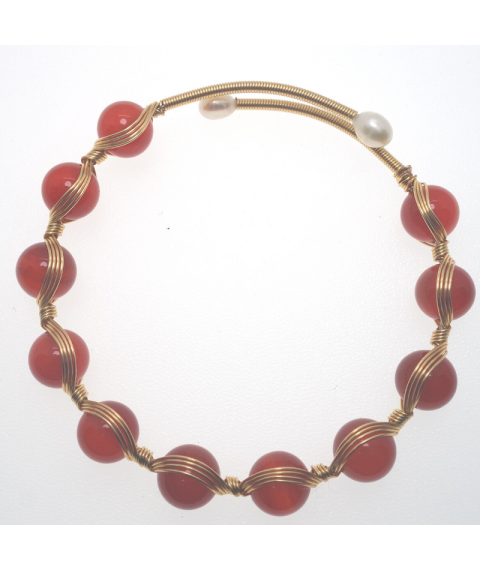 Agate openging crystal bracelet