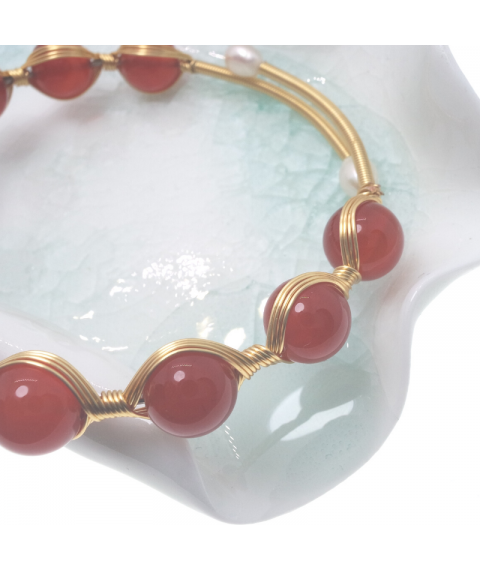 Agate openging crystal bracelet