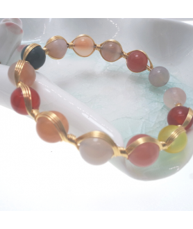 Agate openging crystal bracelet