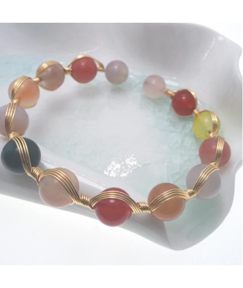 Agate openging crystal bracelet