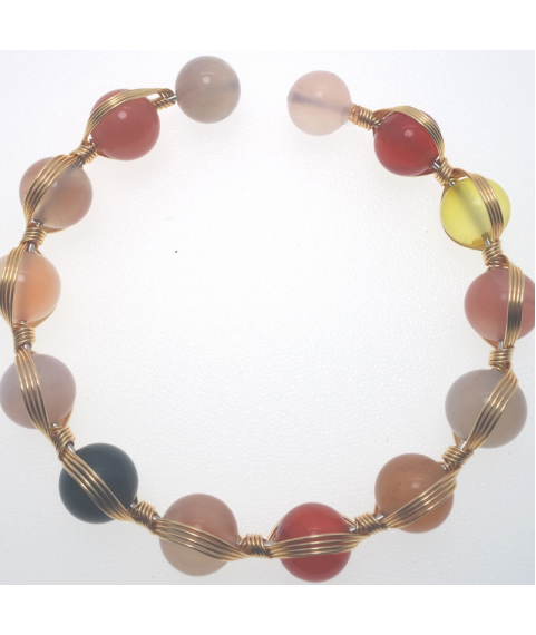 Agate openging crystal bracelet