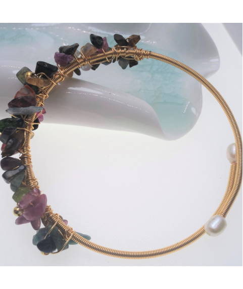 Colours tourmaline openging crystal bracelet 