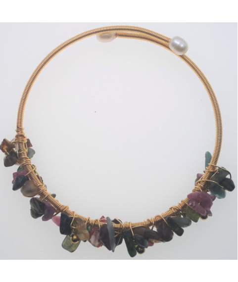 Colours tourmaline openging crystal bracelet 