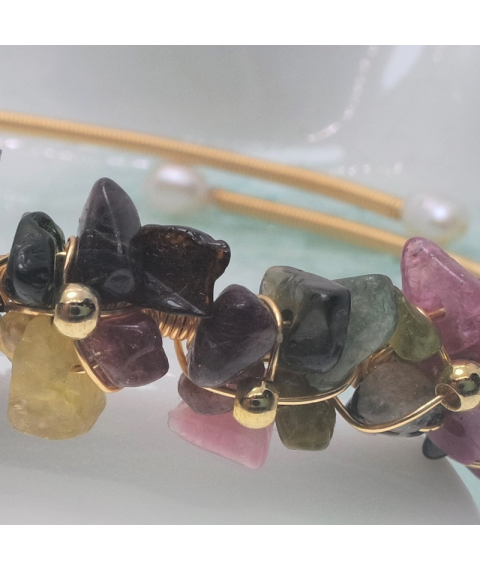 Colours tourmaline openging crystal bracelet 