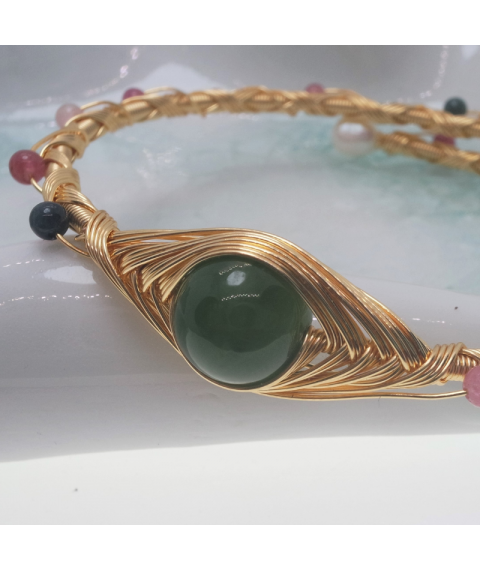 Jade openging crystal bracelet