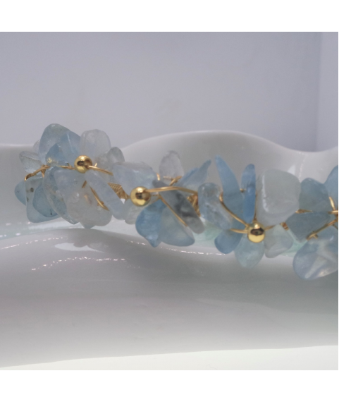 Flower openging crystal bracelet